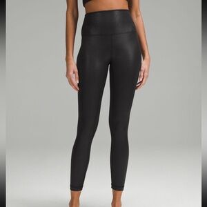 🖤 LULULEMON ALIGN HIGH RISE LEGGINGS BLACK RADIANT FOIL SIZE 5 25”